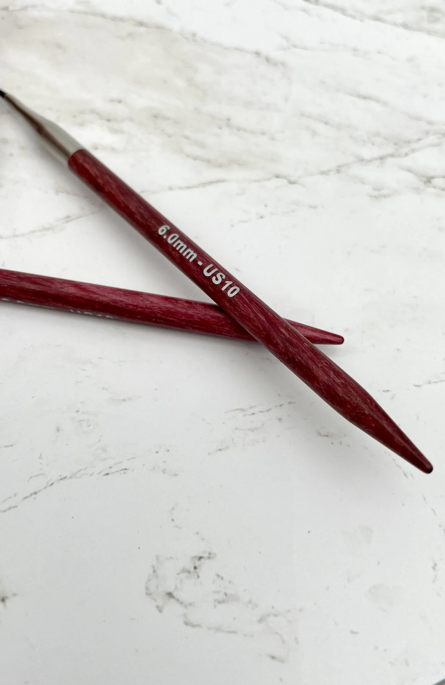 KnitPro Dreamz Circular Knitting Needles US10 close up of tips.JPEG