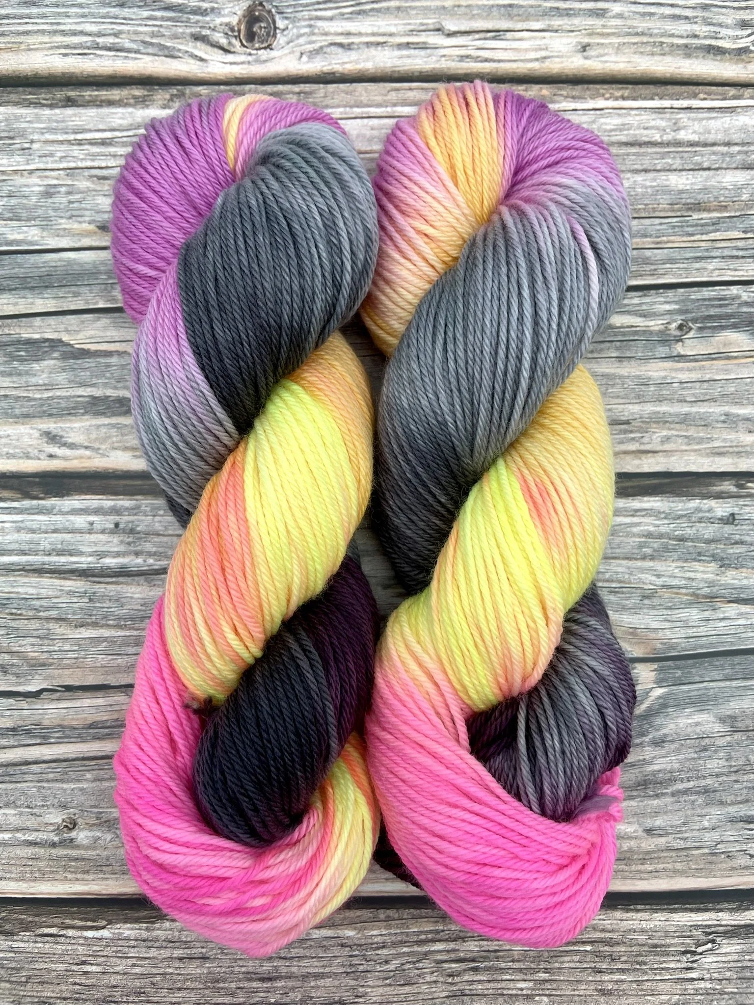 Sunset Smooch & Nutty Hooch on worsted 2 hanks.JPEG