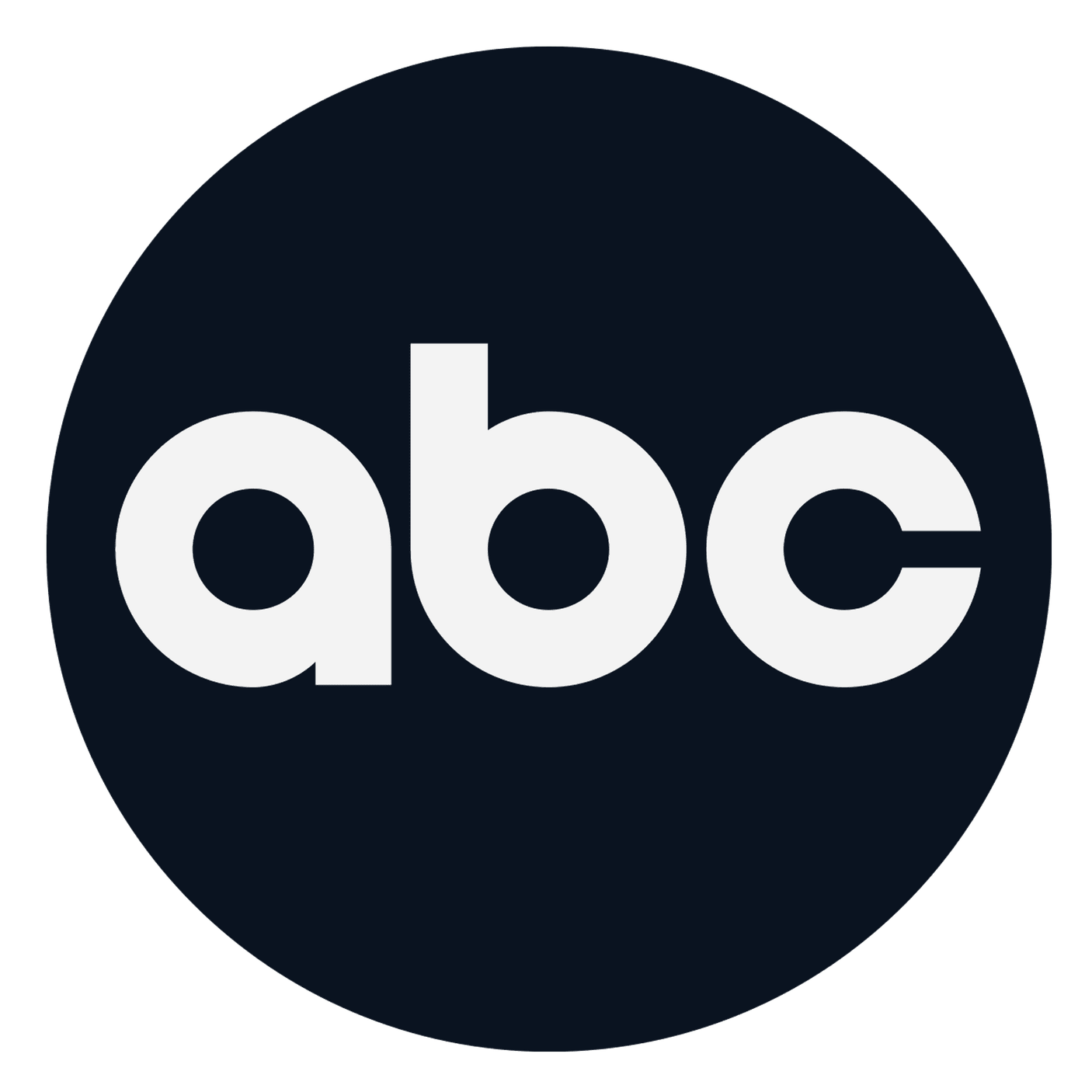 The black circular logo of ABC with white lowercase letters 'abc' in the center.