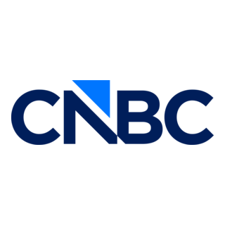 CNBC logo with a stylized blue triangle above the letter 'N' in 'CNBC'.