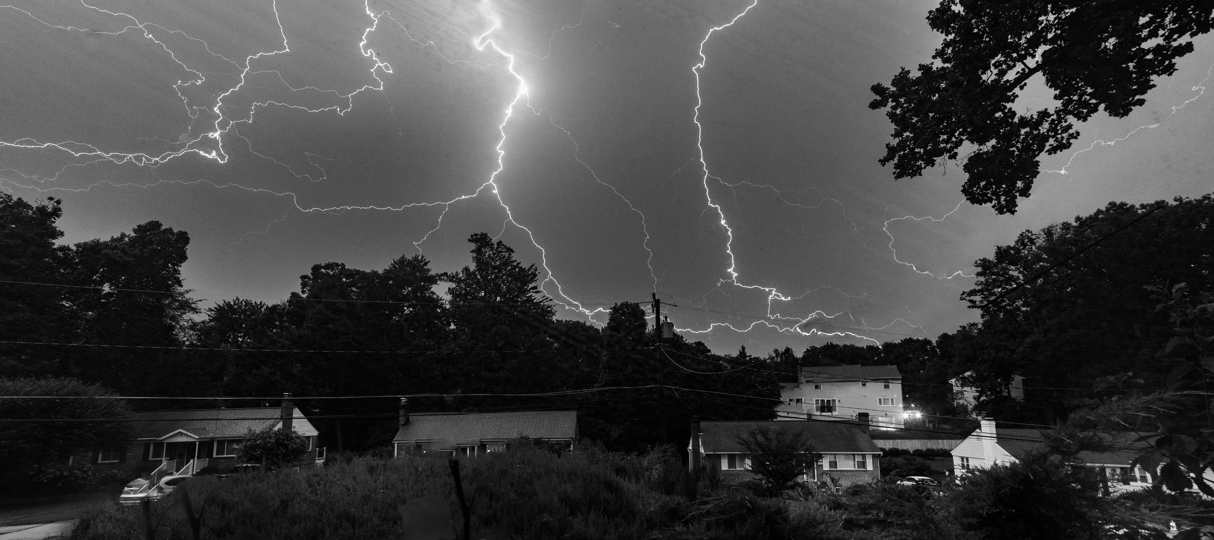 First Place Intermediate Monochrome: "Night Light" by Dan Hudlleston