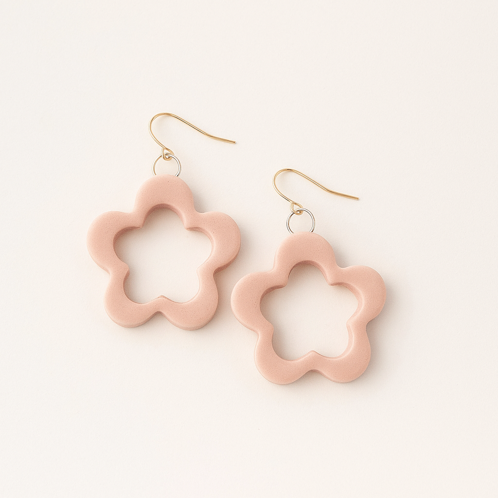 Groovy Bloom Ceramic Earrings