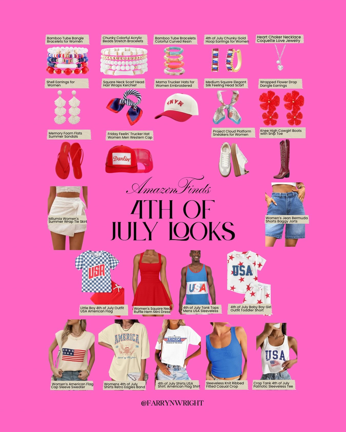 ❤️🤍💙✨🇺🇸 If red, white, and nothing to wear is your current vibe&hellip; I&rsquo;ve got you covered 💁🏼&zwj;♀️✨

I rounded up the ultimate Amazon fashion finds so you can show up READY for all the festivities!✨ 

From all the patriotic tees, acce