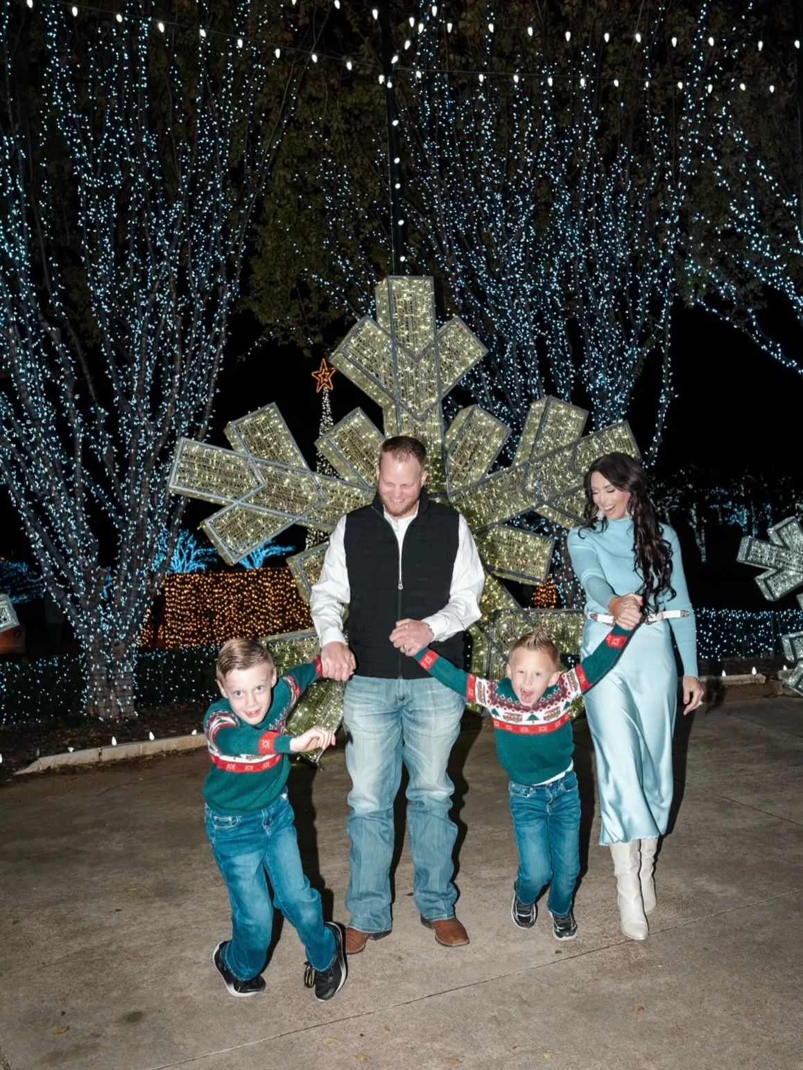 One of our favorite family traditions and hands down my favorite collaboration of the season. ✨

@daystar Christmas lights never get old. Watching my boys light up as we walk through over 2 million Christmas lights is pure magic. It feels like wonder