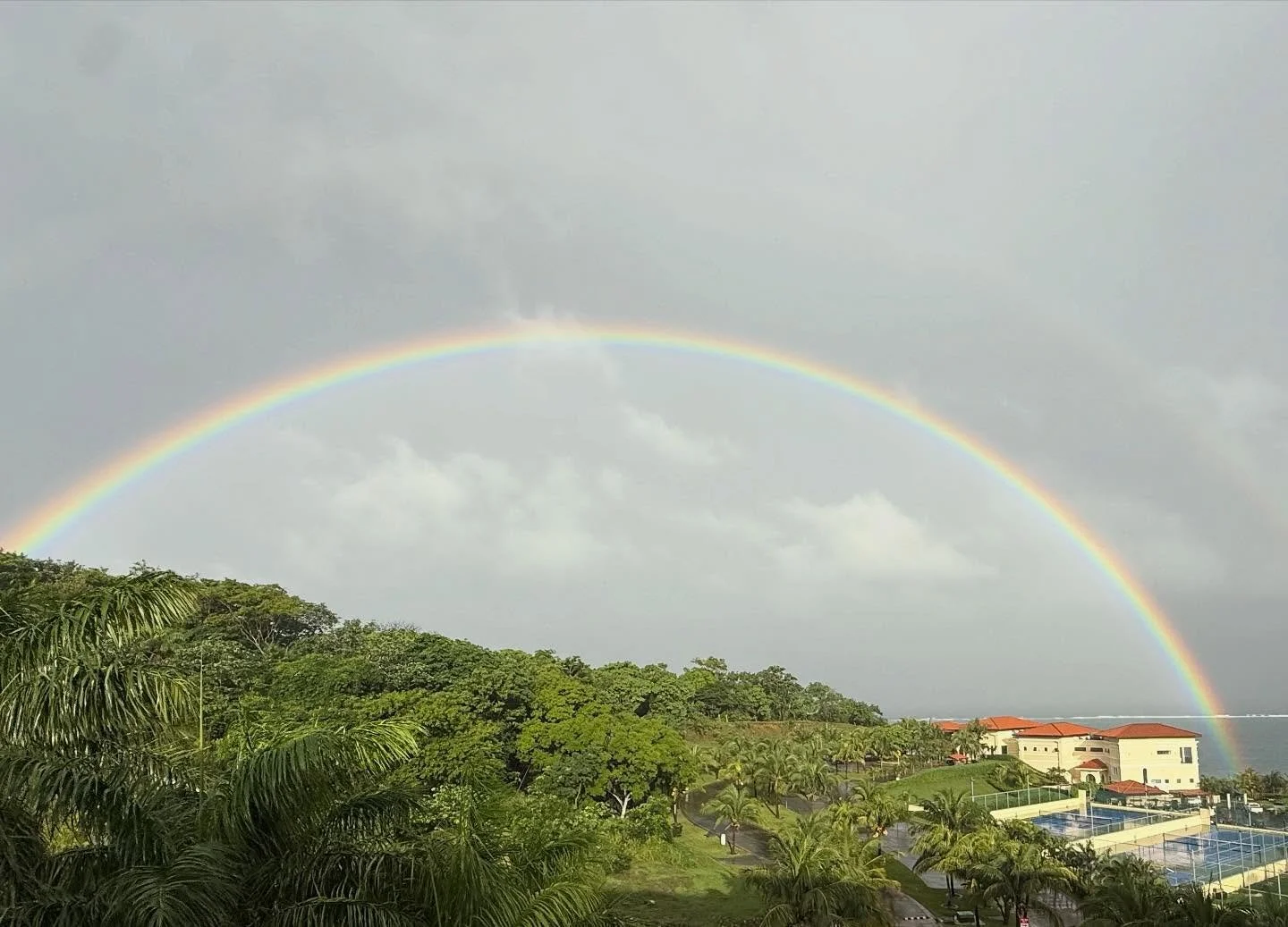 We had a beautiful Friday morning this week with a double rainbow above Pristine Academy 🌈💙💛