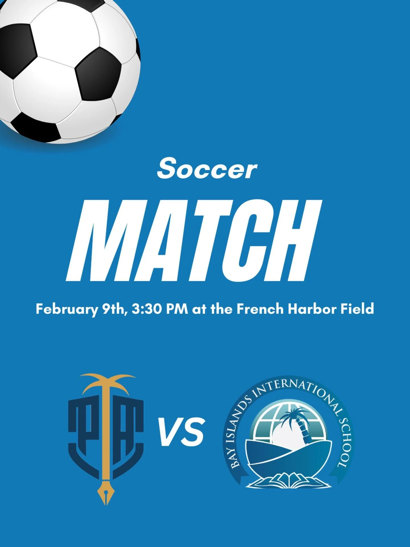 Match Day Announcement ⚽️

Pristine Academy is ready to take the field! Join us on the 19th as our team faces Bay Island International School in what promises to be an exciting and competitive match. Our students have been training hard, showing incr