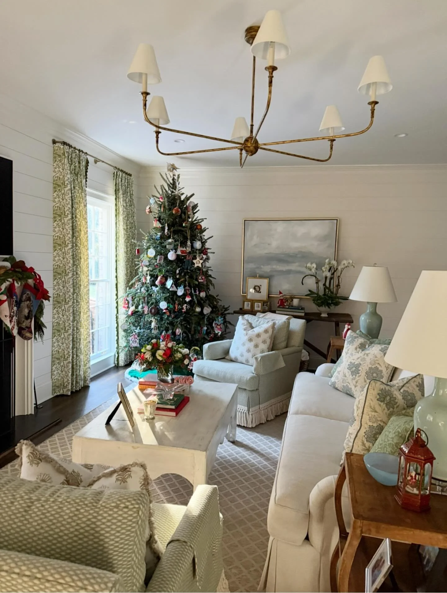 One more sneak peek photo of our completed Atlanta project&hellip; the cozy family room!