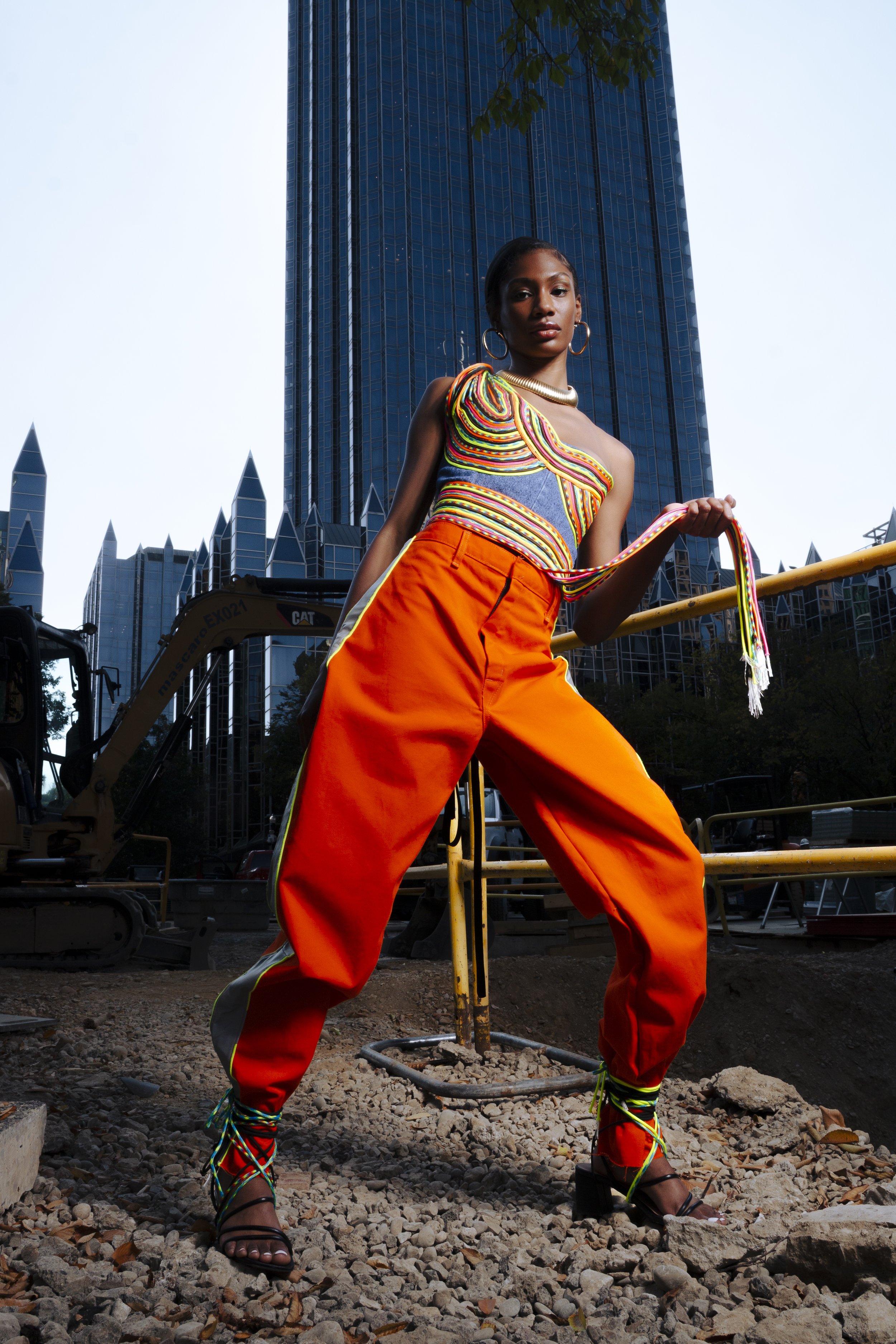 Construction to Couture 2025 Pittsburgh Fashion Week 
"Caution" Outfit
Outfit inspired by construction in Pittsburgh