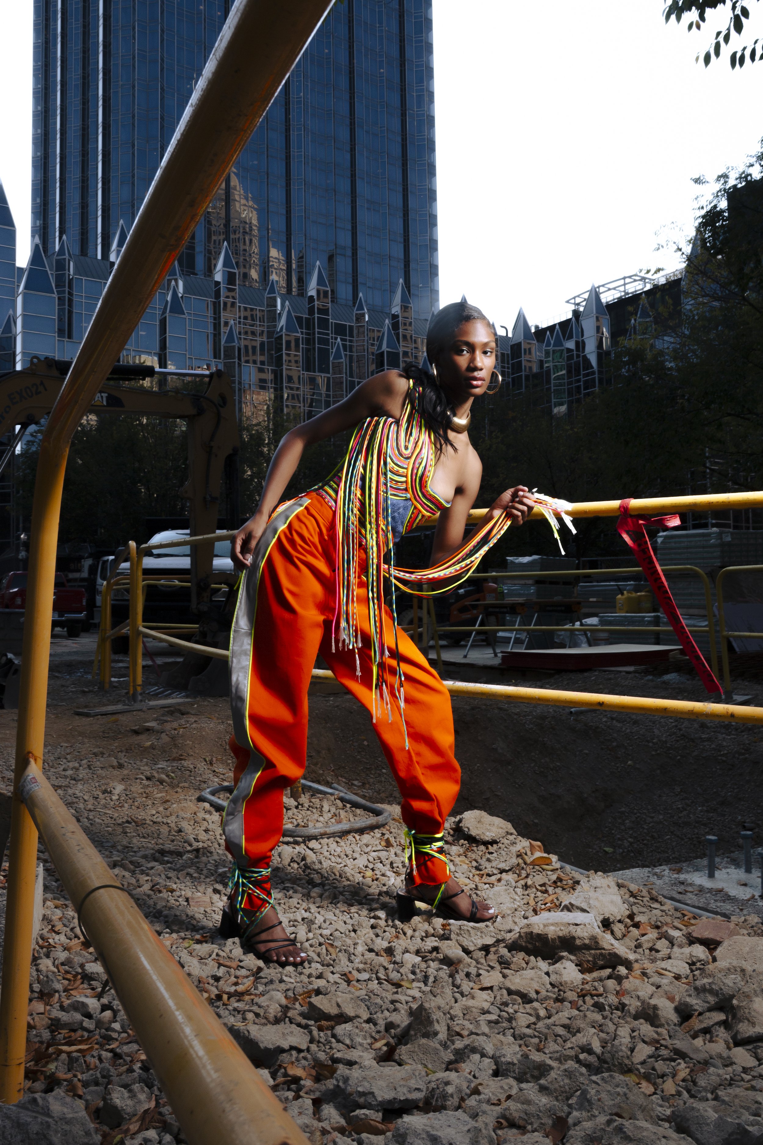 Construction to Couture 2025 Pittsburgh Fashion Week 
"Caution" Outfit
Outfit inspired by construction in Pittsburgh