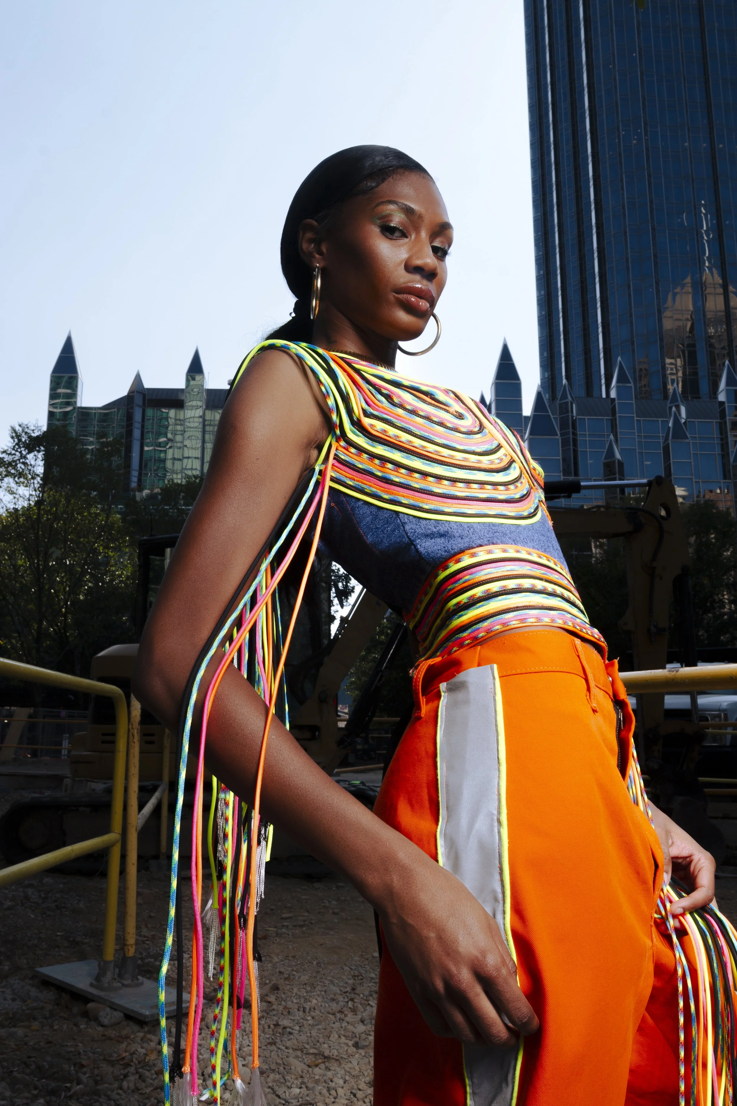 Construction to Couture 2025 Pittsburgh Fashion Week 
"Caution" Outfit
Outfit inspired by construction in Pittsburgh