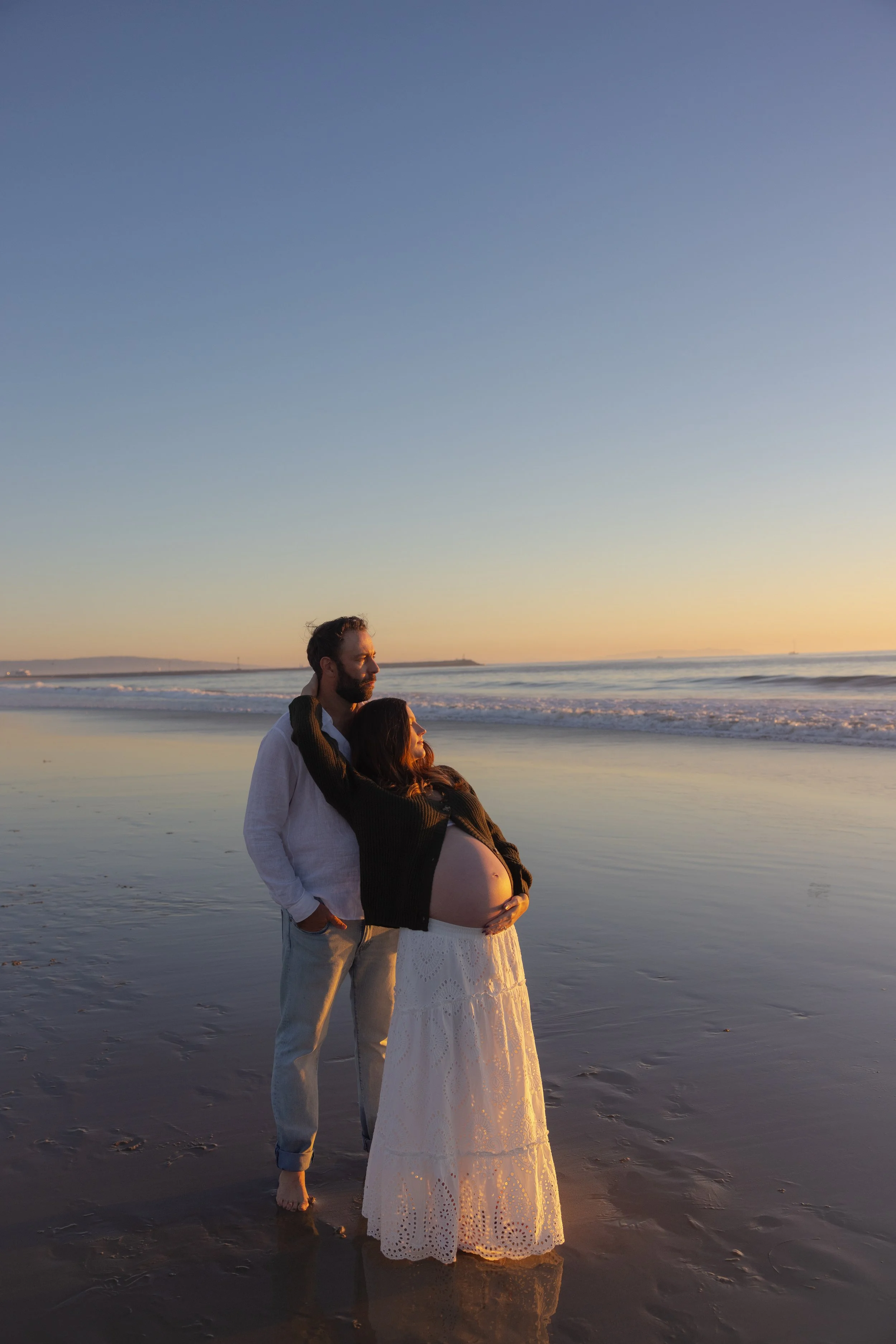 Los Angeles beach maternity photos