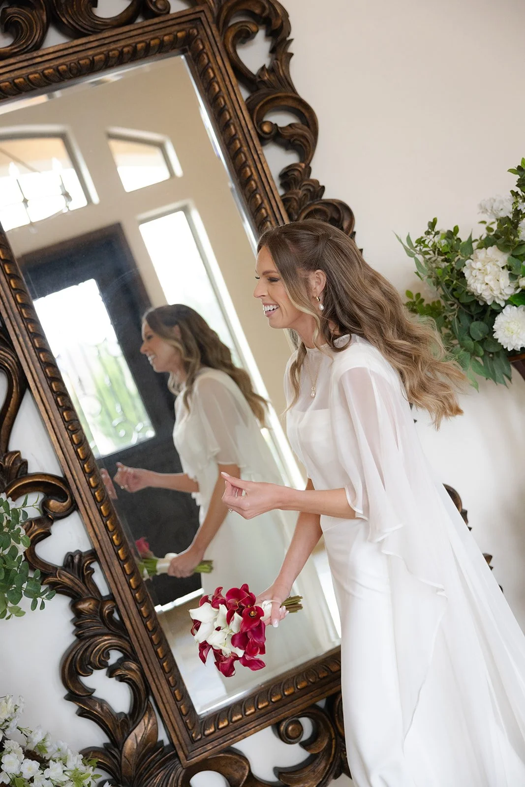 Documentary wedding bride portrait with an editorial edge