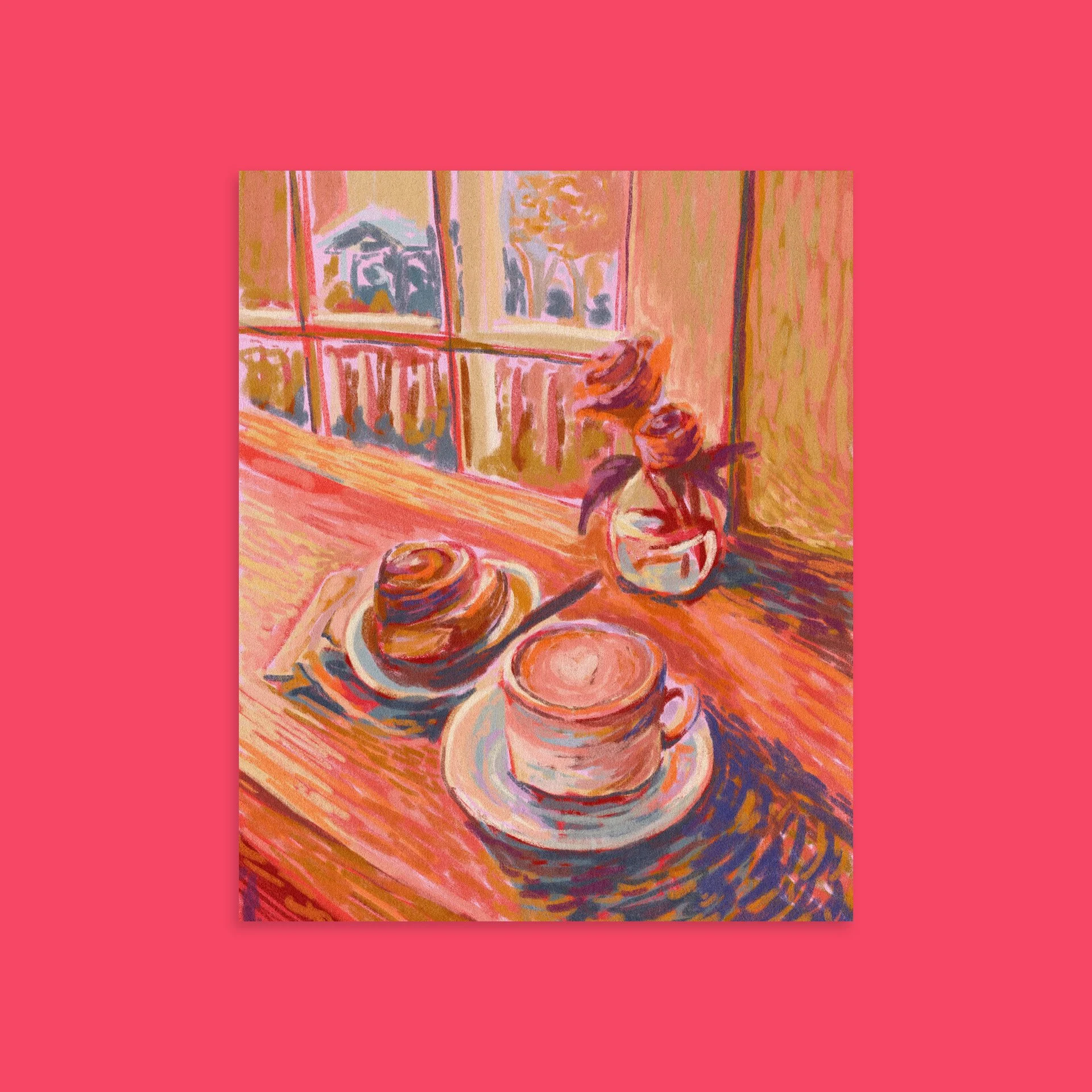 Brown Bear Baking 🌹 Studio Art Print