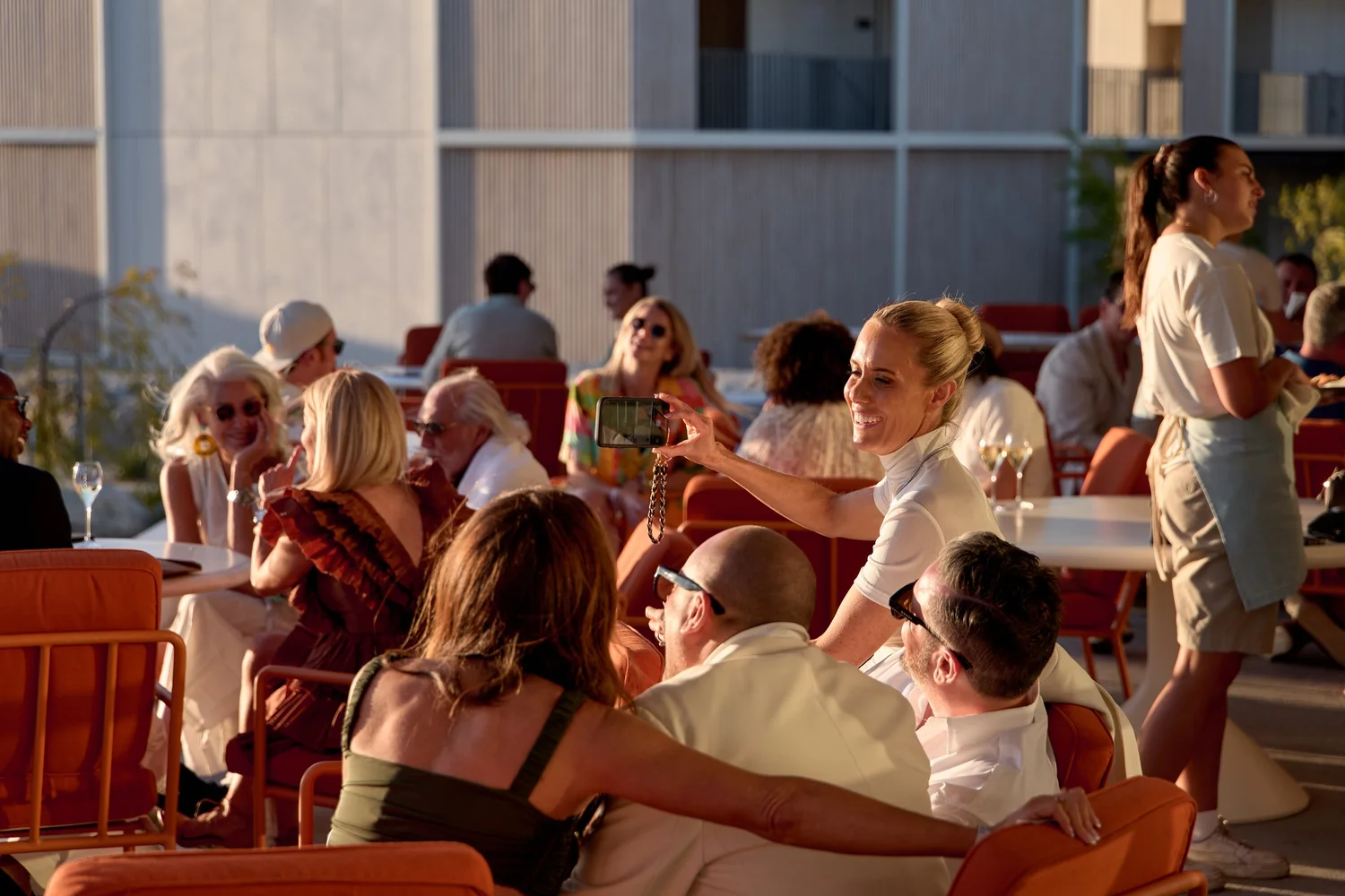 Guests gathered at an event at The Lodge Wadjemup