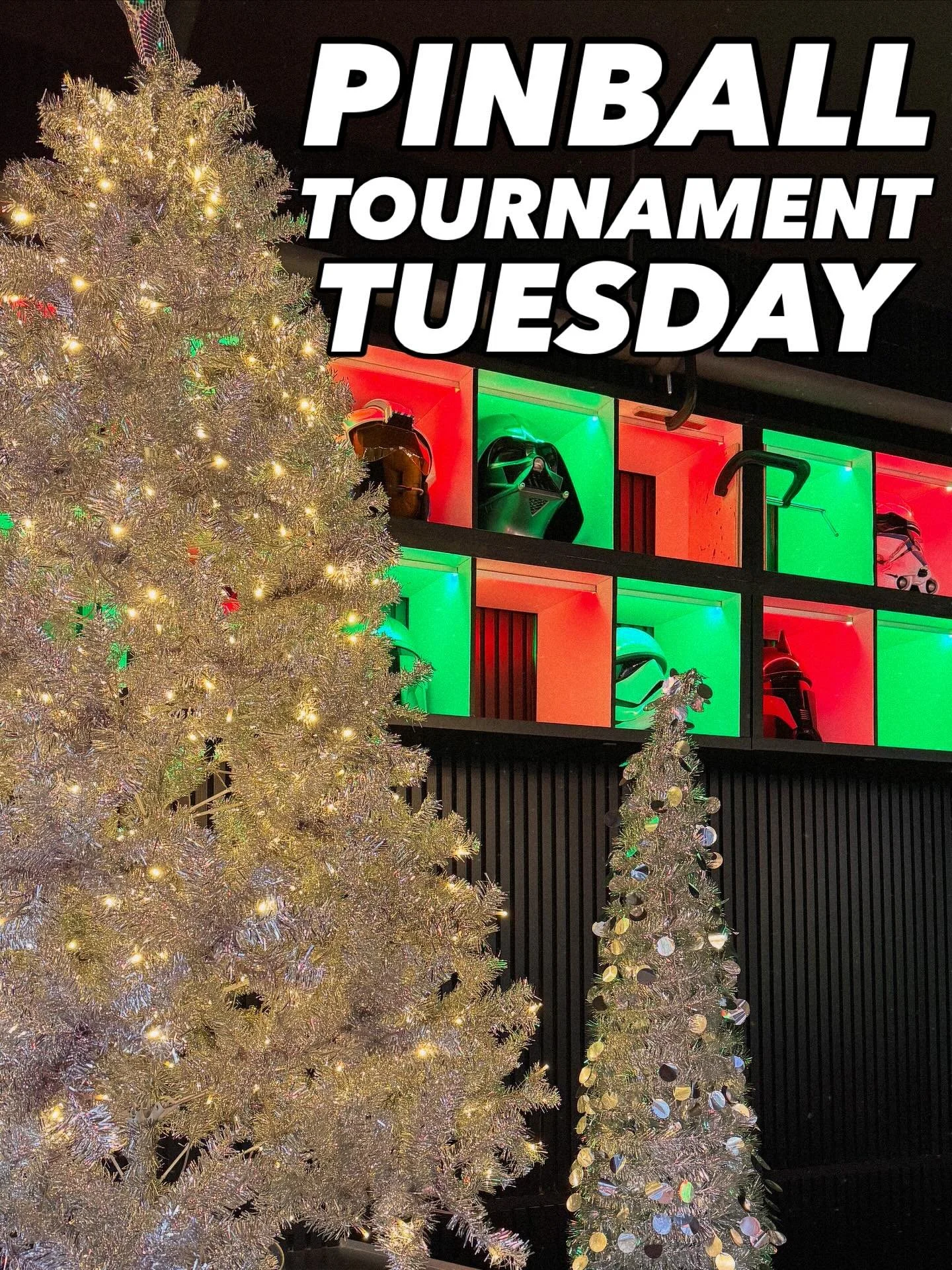 Pinball tournament kicks off at 7pm! We run tournaments every Tuesday, and walk-ins are always welcome. 🩶