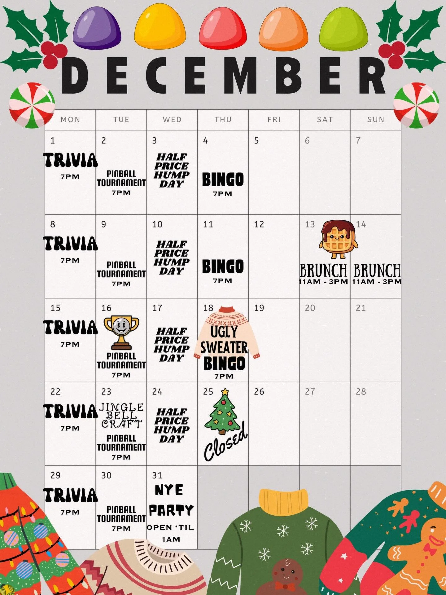 December is here, and we&rsquo;ve got a full month of festive fun lined up for you!
