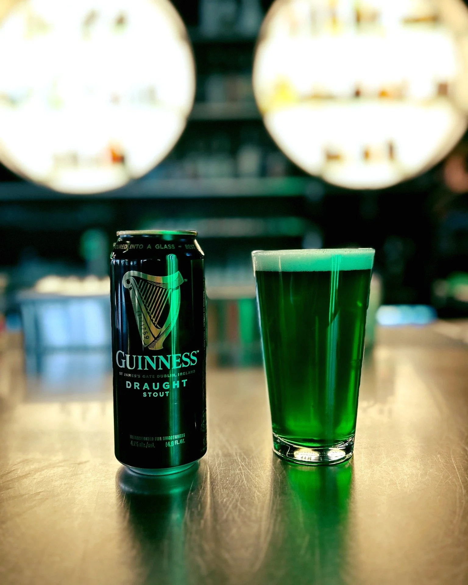 If you don't drink a green beer or a Guinness on St. Paddy's, I'm gonna pinch you 

Tuesday only we've got green beer for $3 and Guinness for $4
