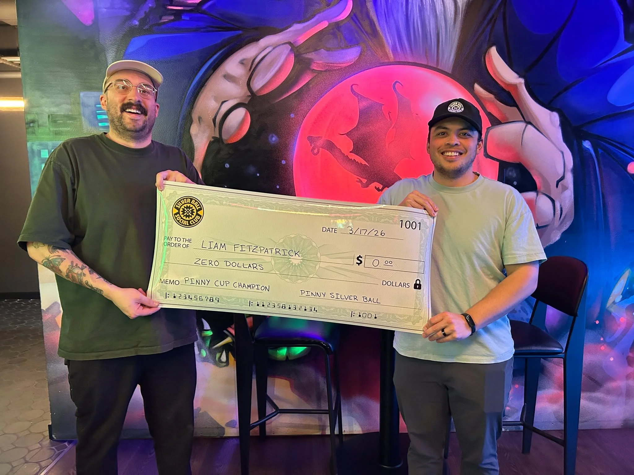 Congrats to Liam for winning our Winter season Pinny Cup! 

Do you want to be a winner like Liam? Then get over here for  our tournament tonight (and every Tuesday) starting at 7pm!