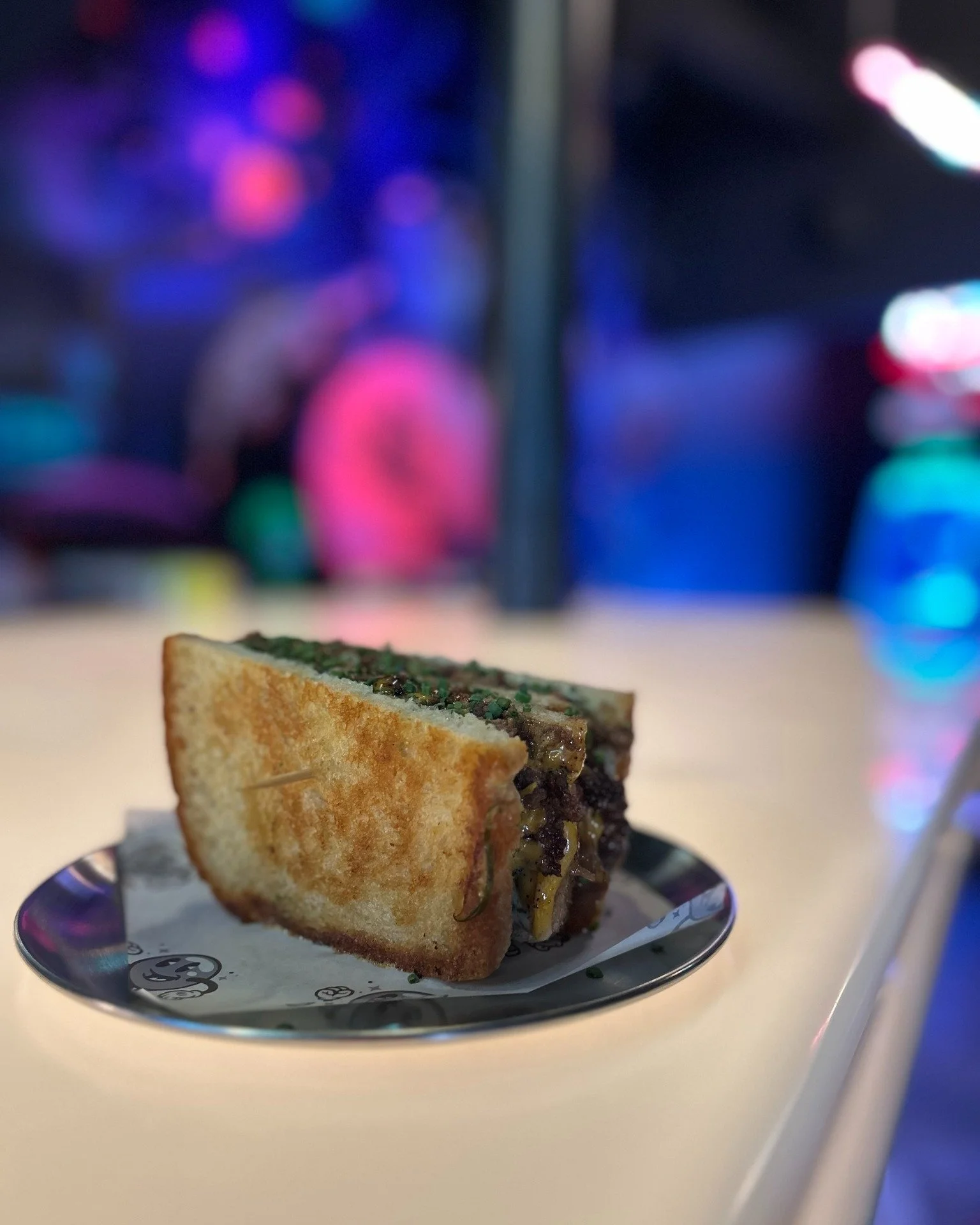 If you haven't had our Patty Melt yet, then you're missing out! 

-2 patties
-American cheese
-Caramelized onions
-Pickles
-Ranch
-Sourdough bread

I can't stop eating them. Please come eat one so that I don't have to eat them all