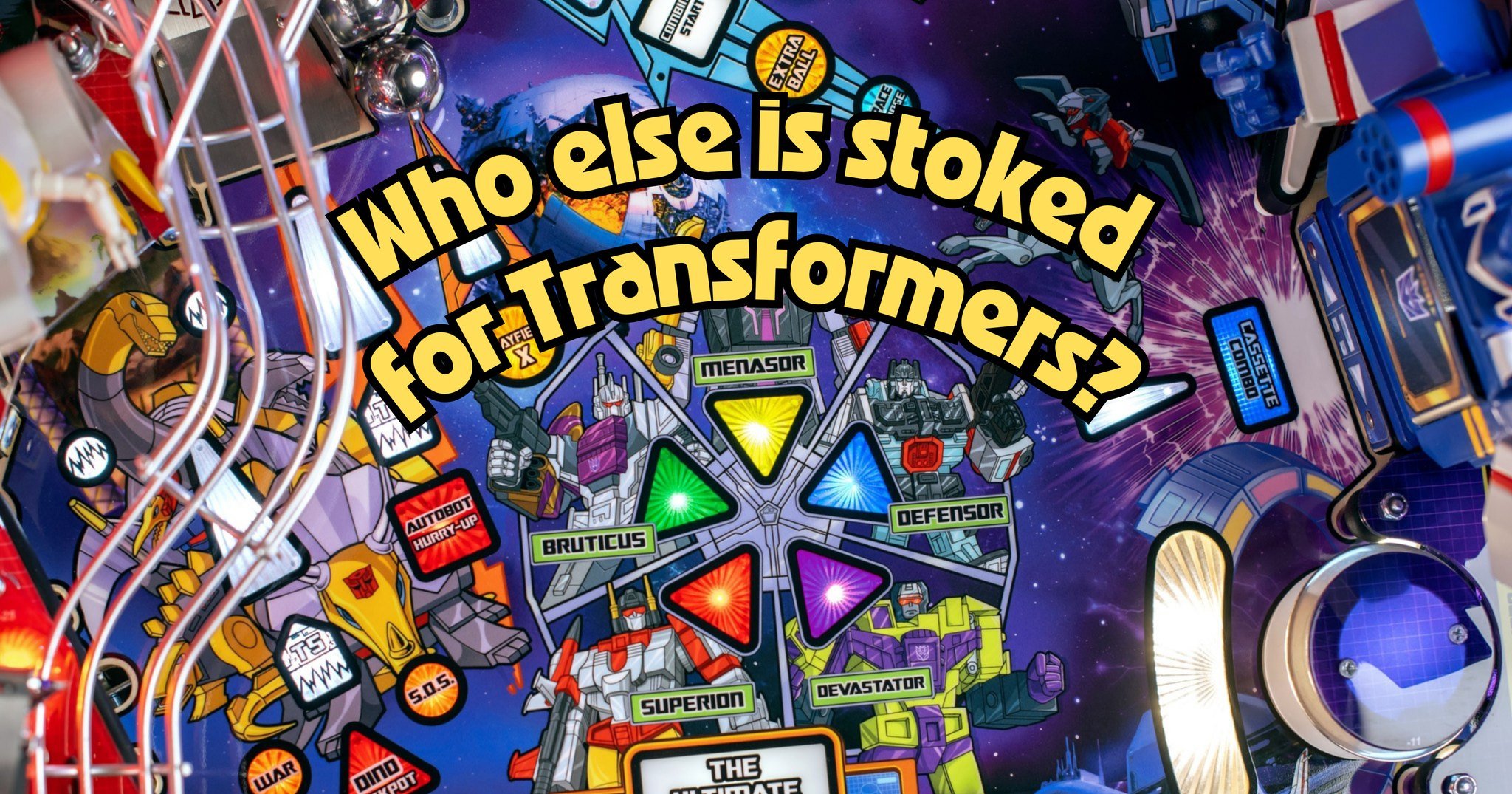 Stern dropped this on us yesterday and we could not be more excited for a machine. What do you think about it? New favorite machine maybe?

I think we all can remember playing with Transformers as a kid. You're having a great time defeating the Decep