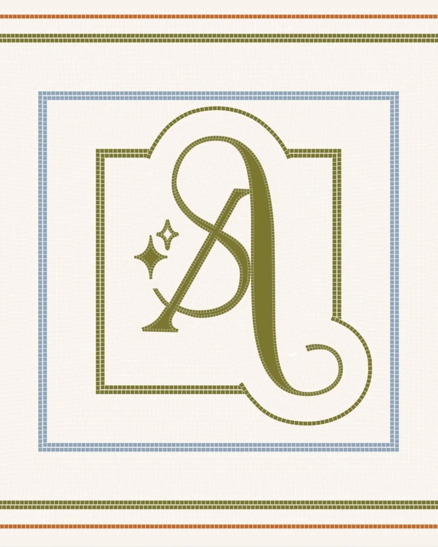 A small moment, but a favorite. ✨
When a client mentioned being inspired by mosaic tilework, I couldn&rsquo;t resist turning their logo into a handcrafted piece of art&mdash;just as a little bonus.

That&rsquo;s what I love most about branding: it&rs