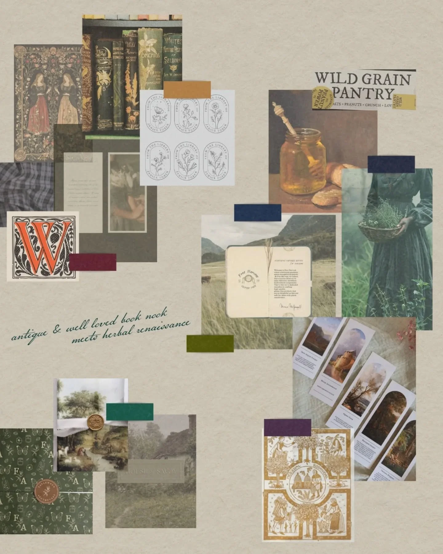 Moodboard Monday &mdash; ✨
I have the honor of working on a brand expansion bundle for a dear soul sister, that I am happy to call a friend &amp; the little pieces are fitting together so nicely. 

#brandingstudio #branddesigner #logodesigner #packag