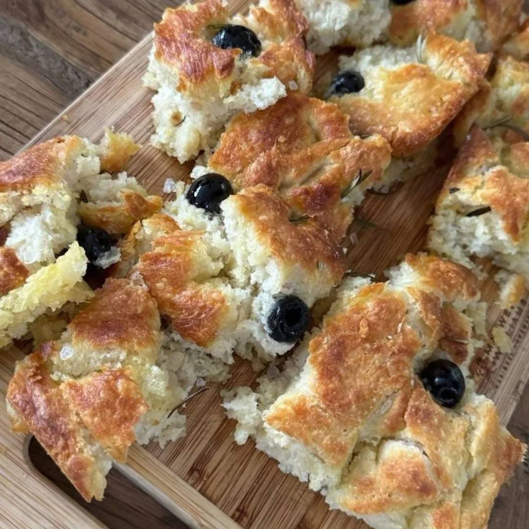 Homemade focaccia