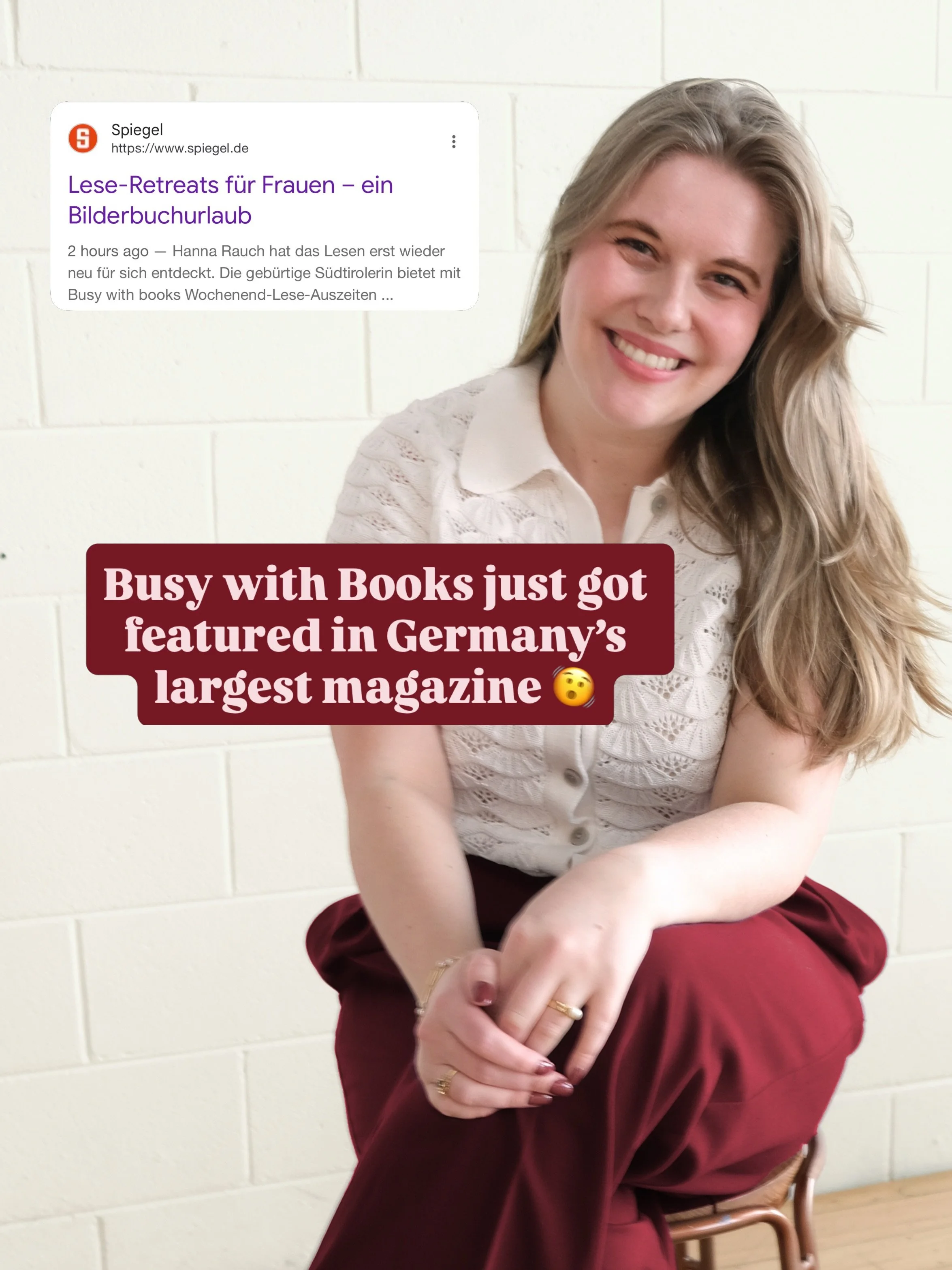 @getbusywithbooks&rsquo; first international media feature and one that is very special for me personally 🥹

Even though I grew up in Italy, my mother tongue is German (it&rsquo;s a thing - I&rsquo;ll tell you about it another time). So being featur