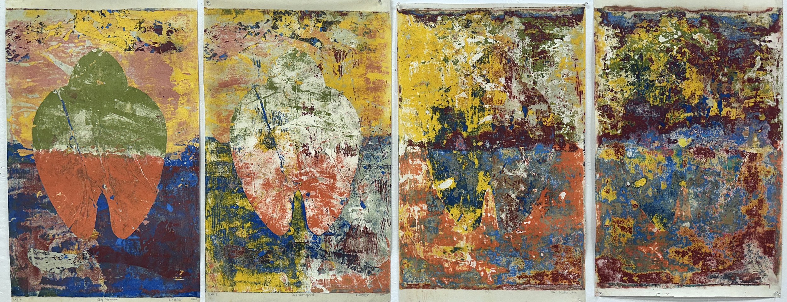 Clay Monoprints