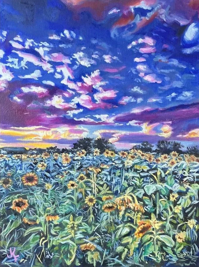 Purple Skies.
oil on canvas. 36 x 21 in. 2024