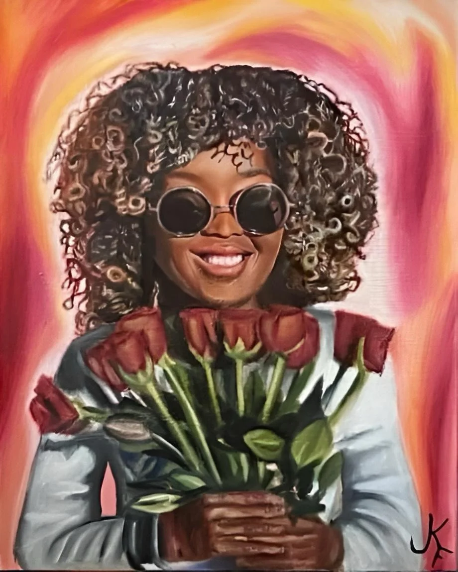 Portrait of Demi Mykal.
oil on canvas. 2023