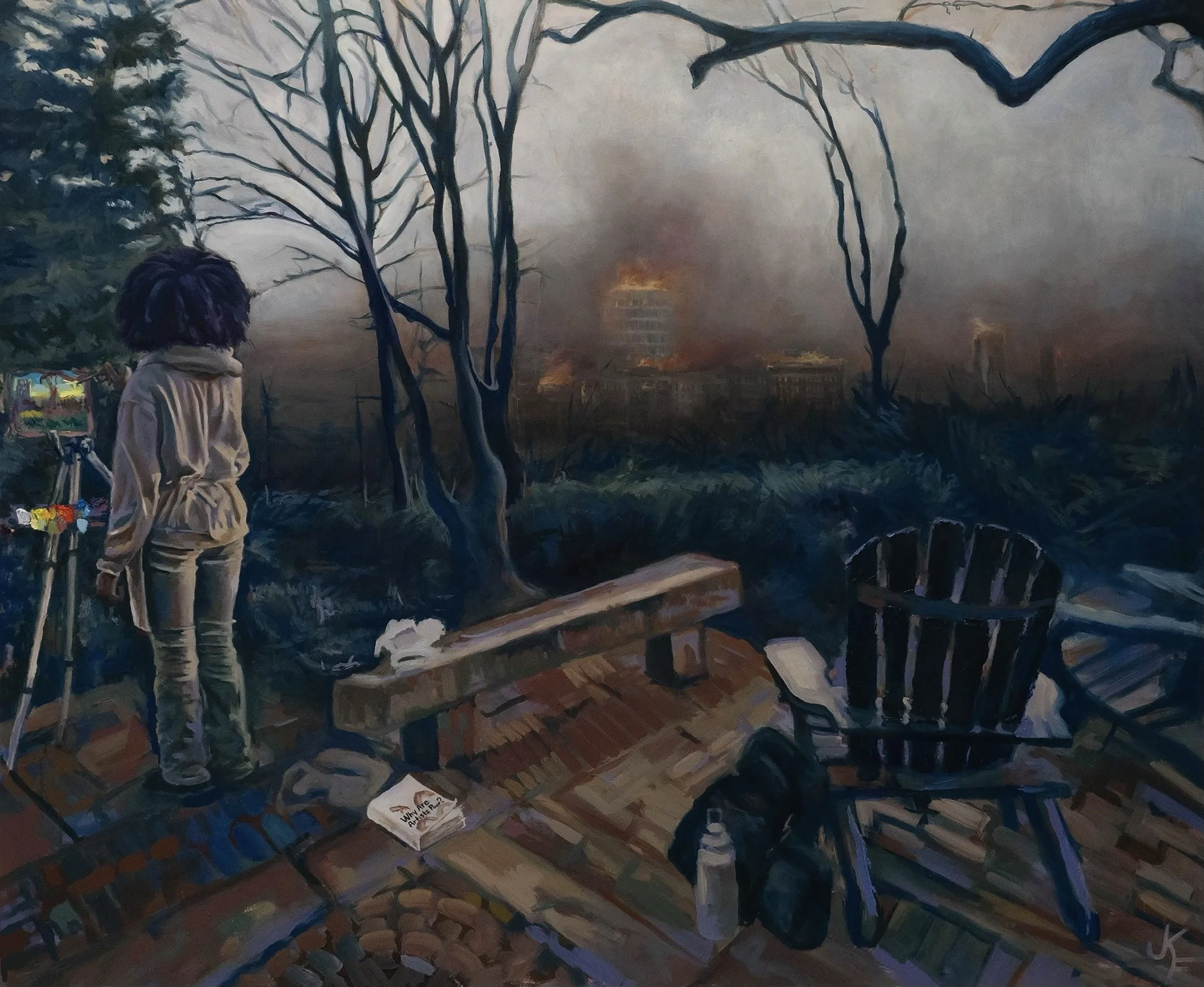 Keep Dreaming. oil on canvas. 55 x 67.5 in. 2026