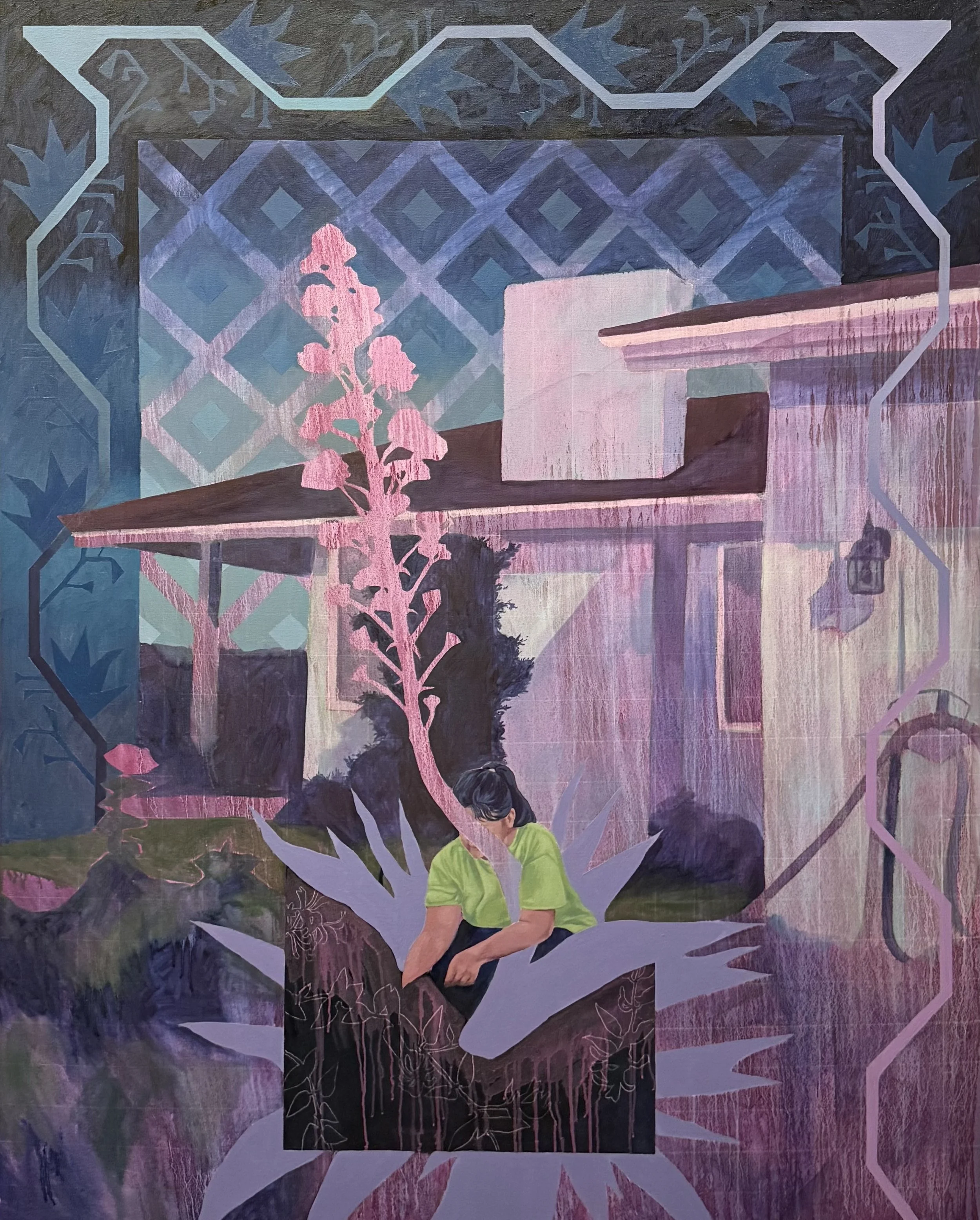 On the Threshold, 2026;
Oil on canvas, 5' x 4'