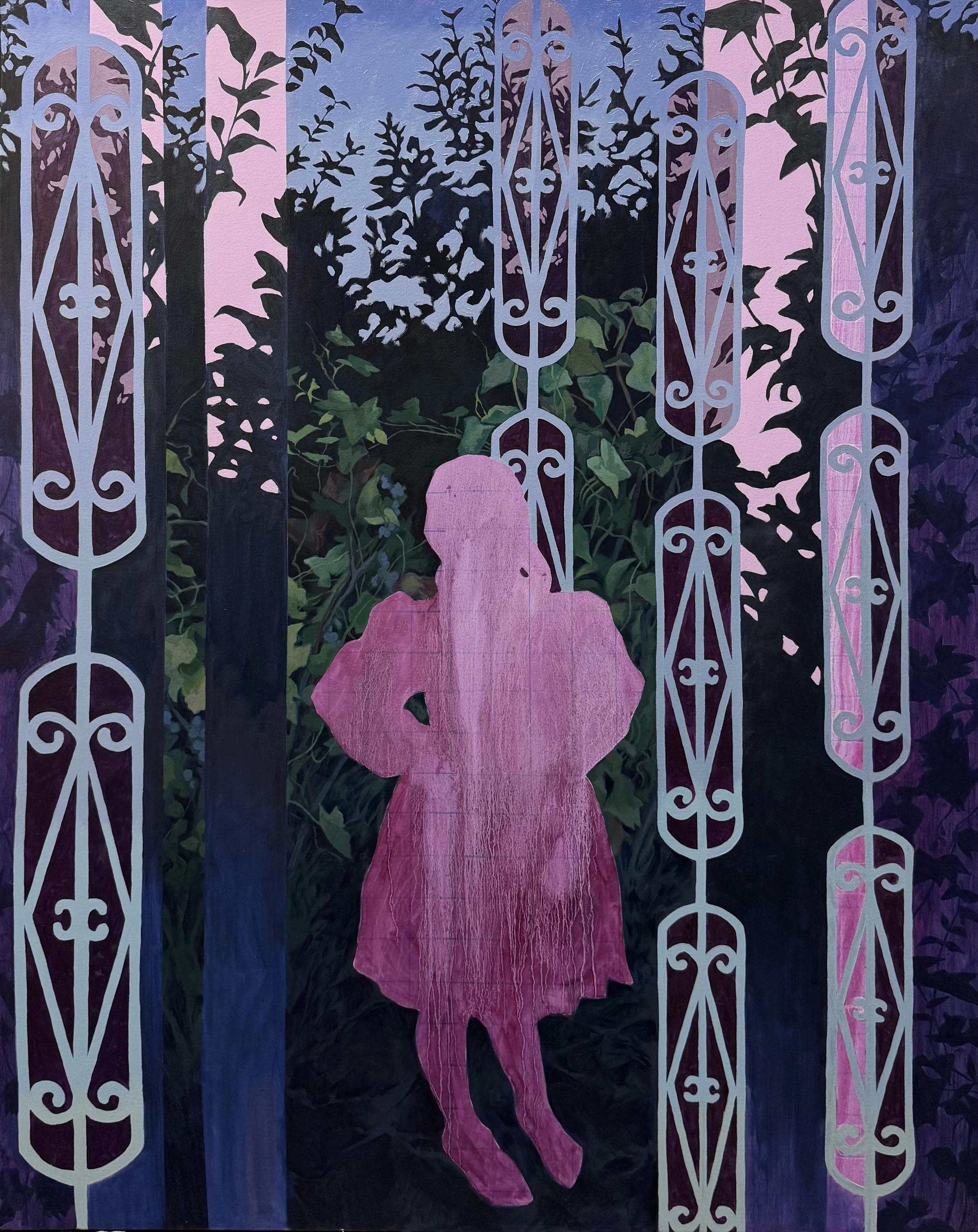 Enrooted, 2026;
Oil on canvas, 5' x 4'