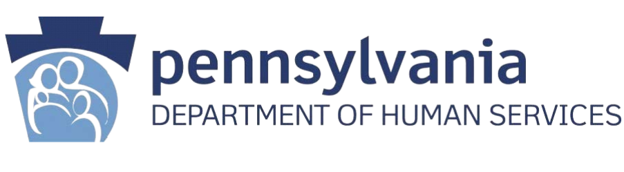 Pennsylvania Department of Human Services logo with stylized figures and text.