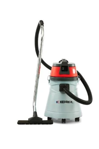Kerrick wet/dry vacuum cleaner with a hose and cleaning attachment.
