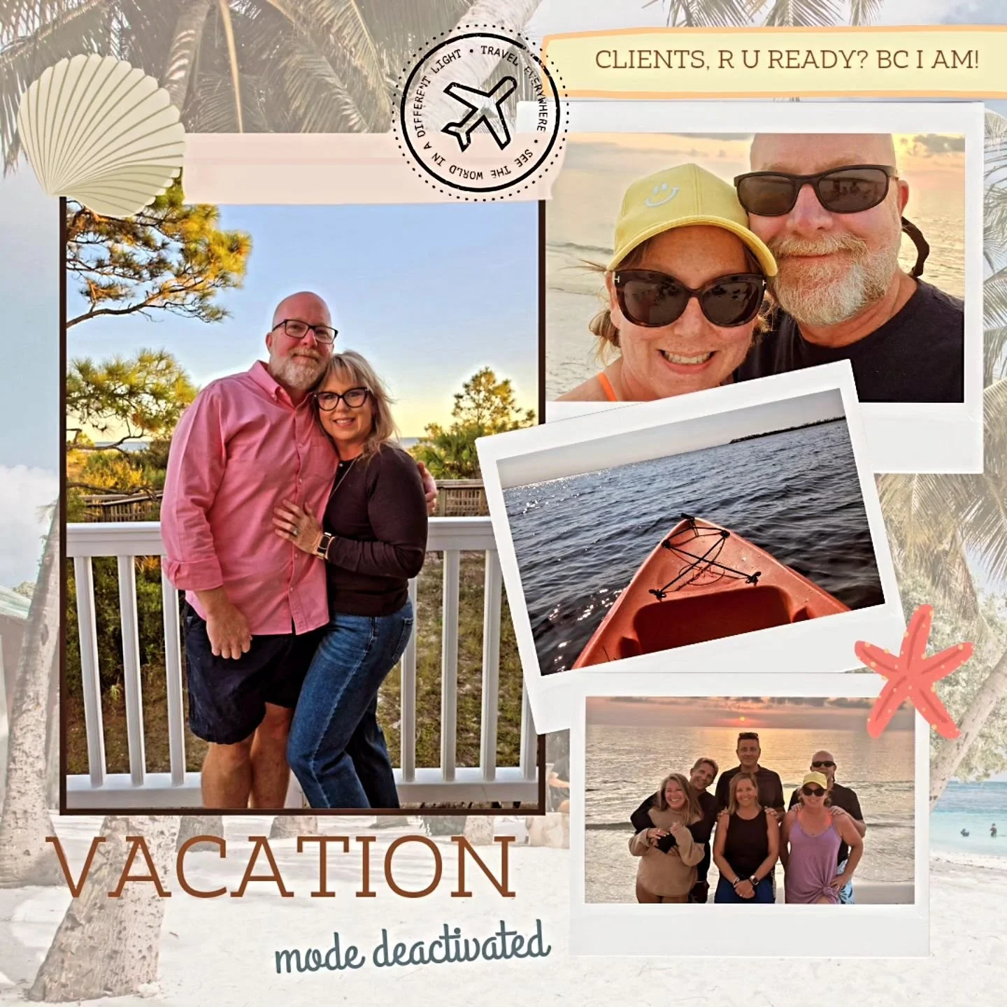 I had a wonderful vacation with my husband and great friends last week, but I've missed my gym and workout peeps! I can't wait to see everyone and get back in the gym! One of the biggest things I've learned along this journey is that life is to be li