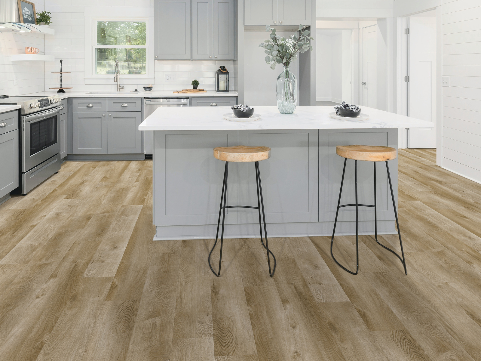 Grayton G7 Collage wide-plank flooring in a living room