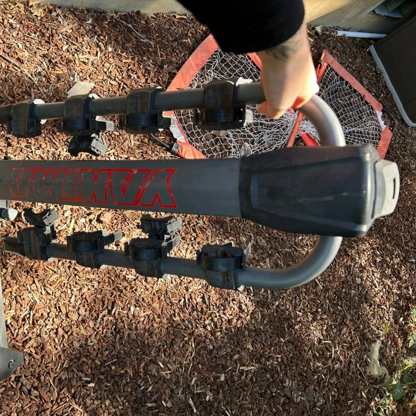 Who needs a bike rack or bike trailer!?

A fantastic family donated these and we want to see them go to a good home. 

$100 suggested donation. All parts included.

$400 msrp Yakima Swingdaddy bike rack
$490 msrp Burley Coho trailer