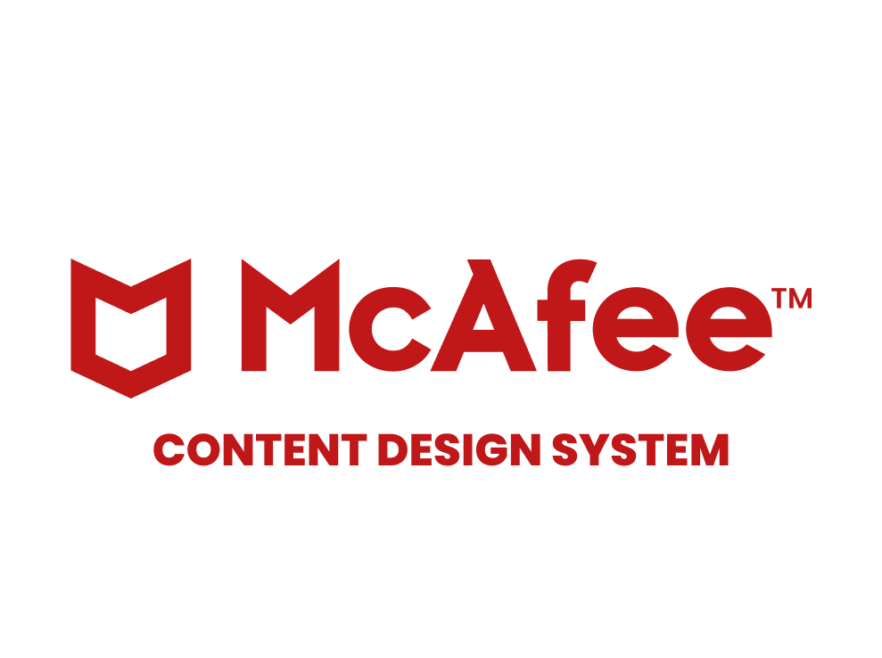 McAfee - Content Design System