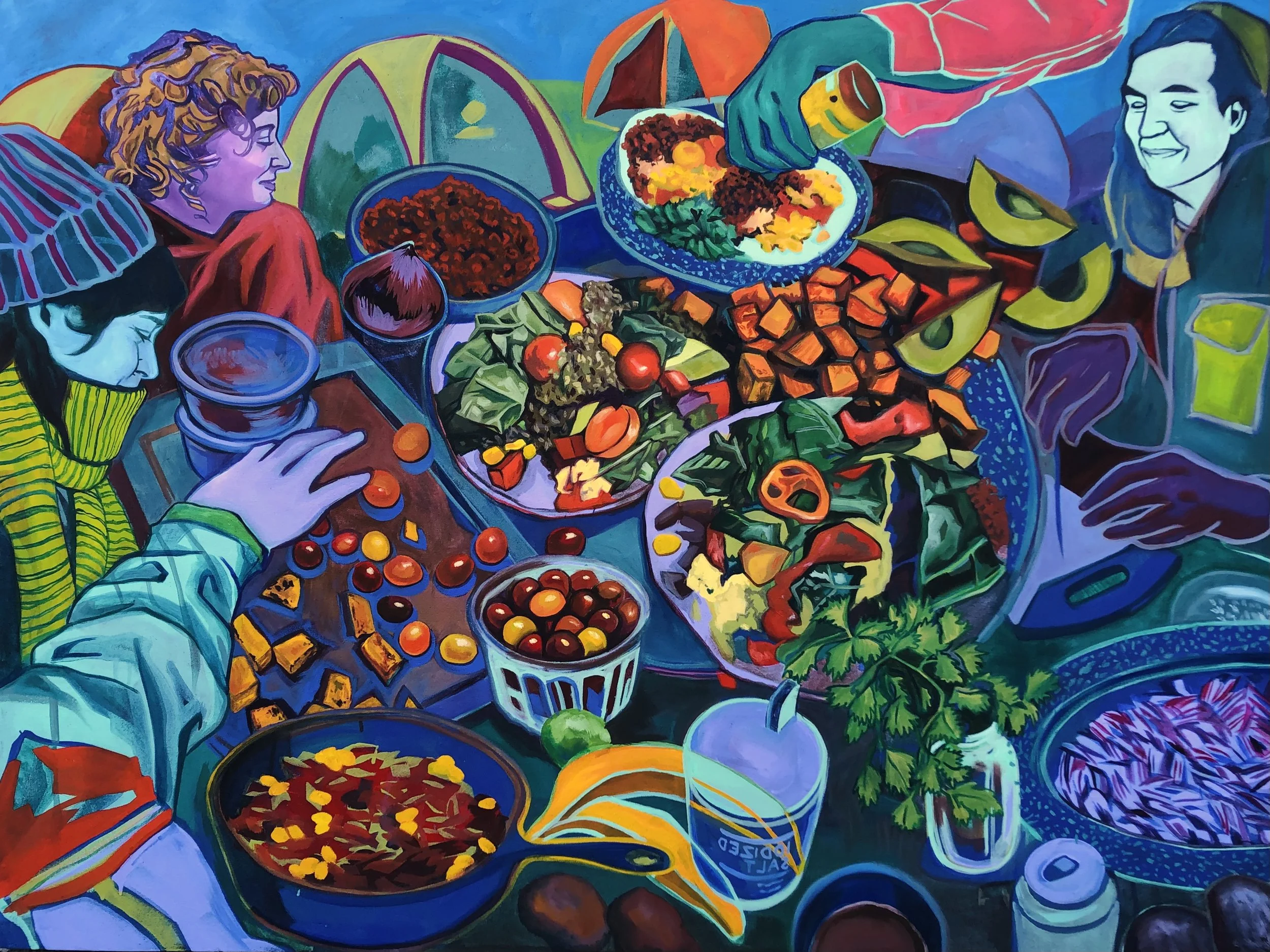 "What We Nourish, Grows"
oil on canvas
48 x 36"
