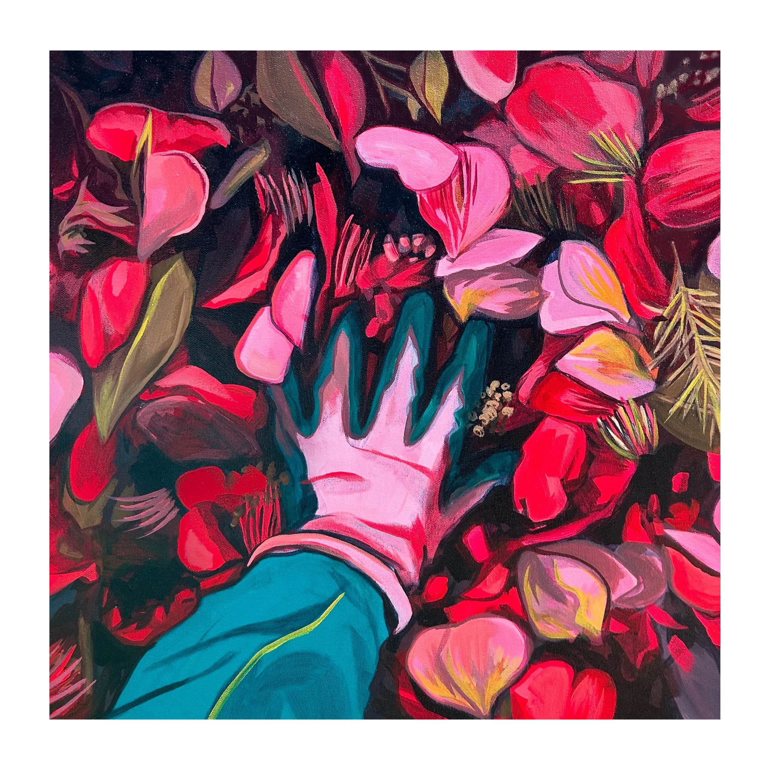 "Spring Composting" 12 x 12" Print