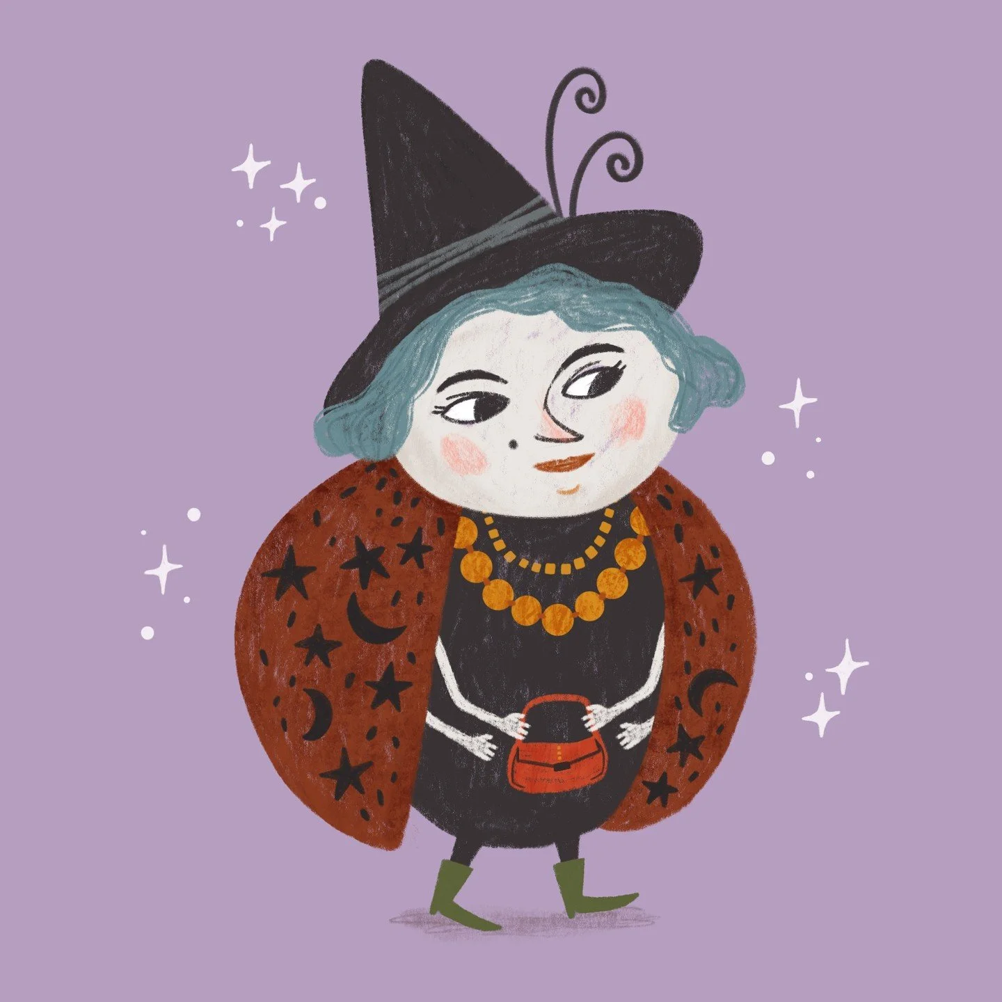 Coco la sorci&egrave;re. Pr&ecirc;te pour l'halloween. ⭐🐞⭐

#halloweenillustration #ladybug #coccinelle #witchillustration