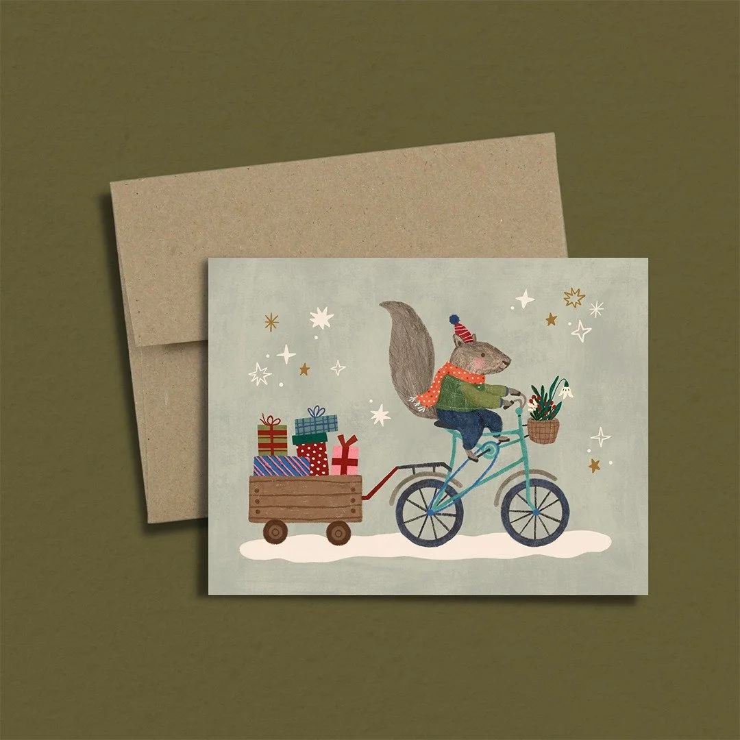 Des cartes de No&euml;l avec des personnages trop mignons pour accompagner vos cadeaux.
🎄💌✨
.
Elles sont disponibles en ligne !
.
#illustration #cartedevoeux #cartedeno&euml;l #noël #illustrationdenoel #papeterie #cadeauxdenoel #xmascard 
#christm