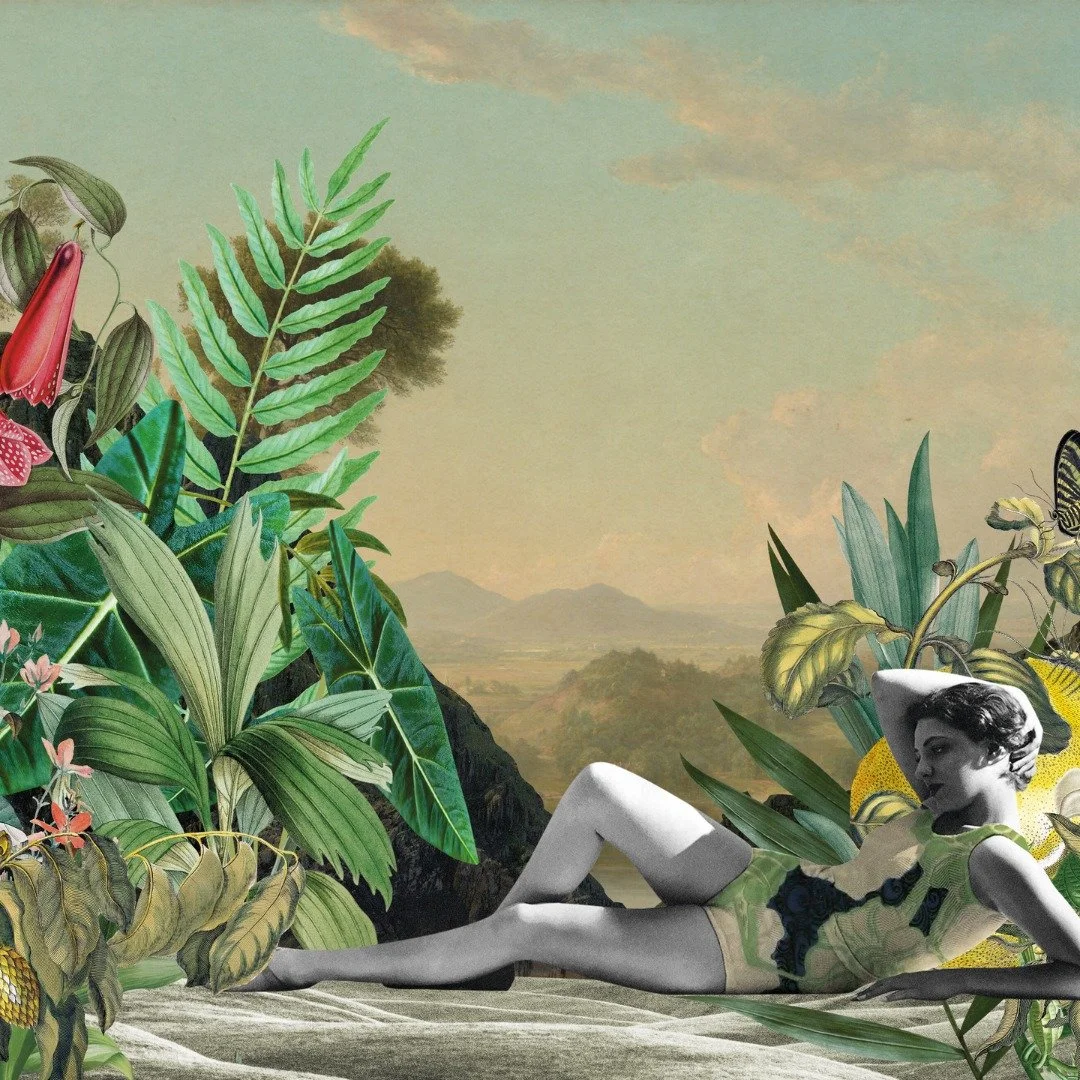 Ces derniers temps, je m'amuse beaucoup avec le collage. C'est une technique que j'adore !  J'ai d'ailleurs cr&eacute;&eacute; une petite s&eacute;rie de collages que j'expose actuellement au @yoetcoespressobar . Si vous &ecirc;tes dans le coin, &cce