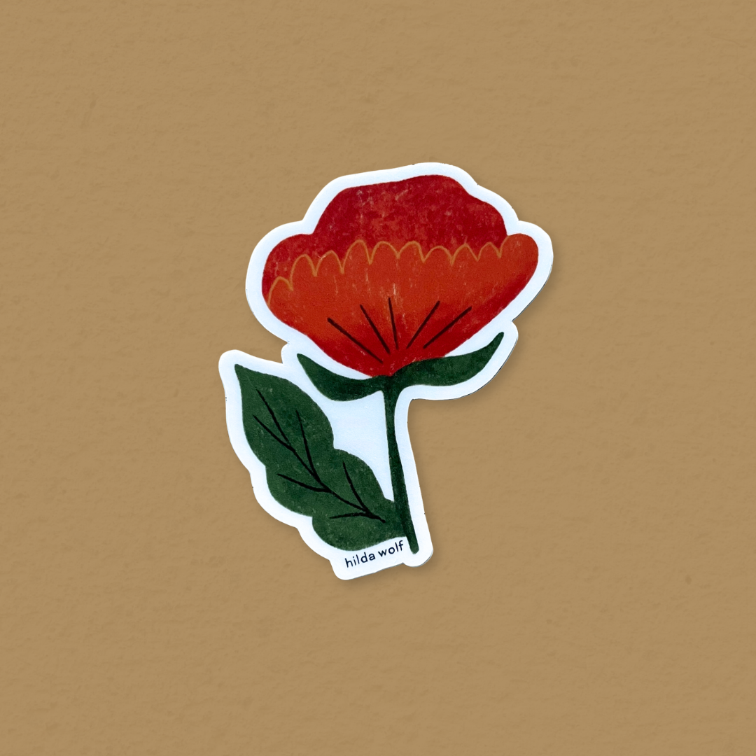 Autocollant - fleur