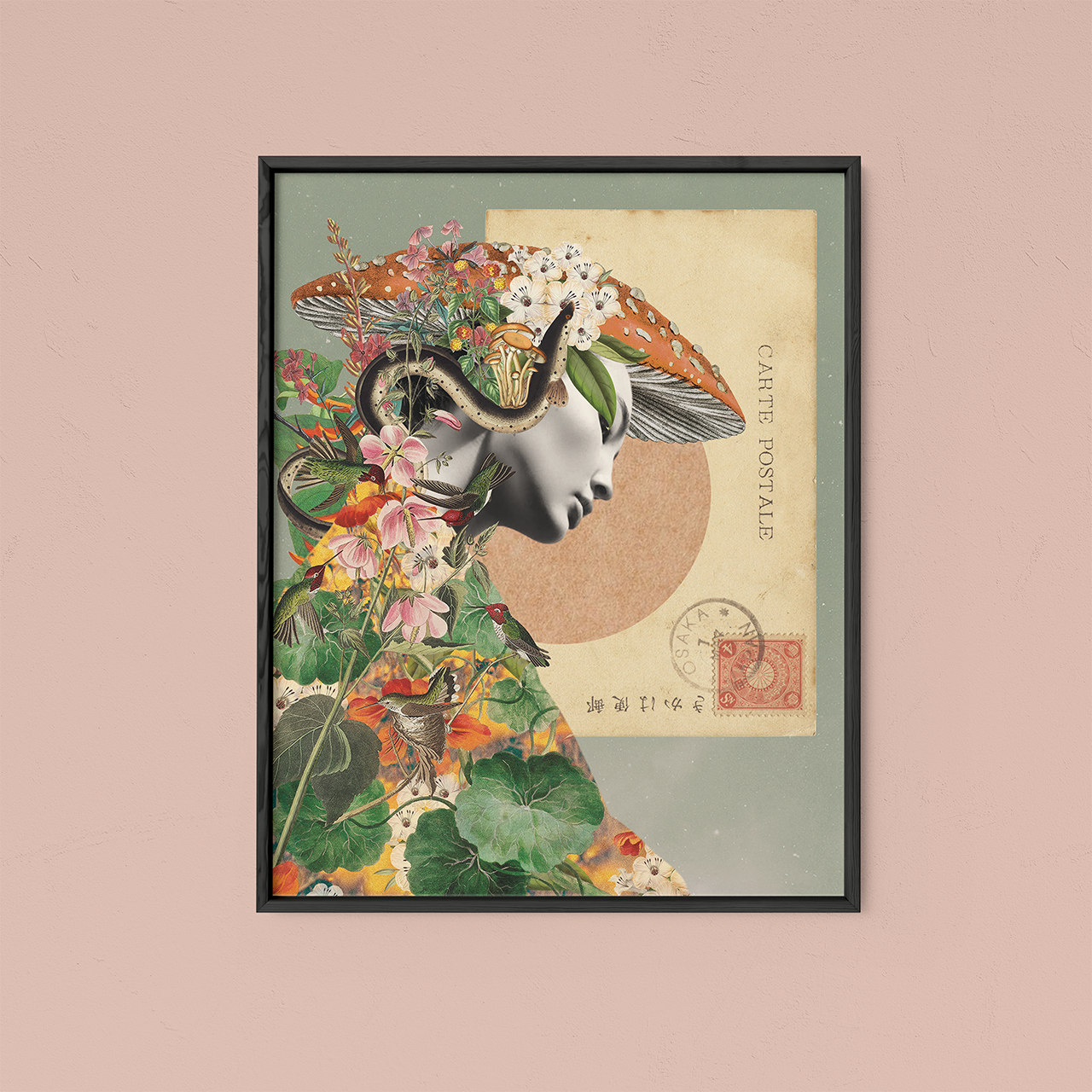 Affiche collage - Mycélium