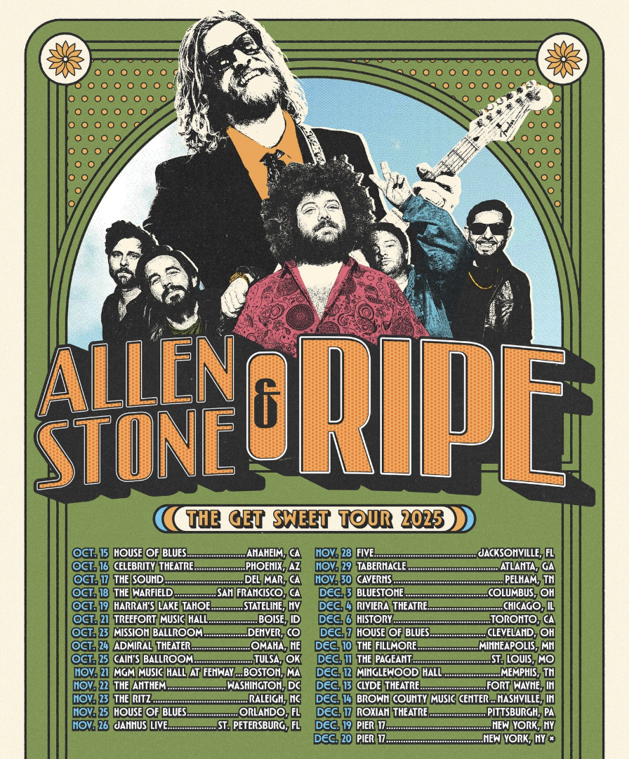 Allen Stone Brings “The Get Sweet Tour” to The Fillmore Minneapolis