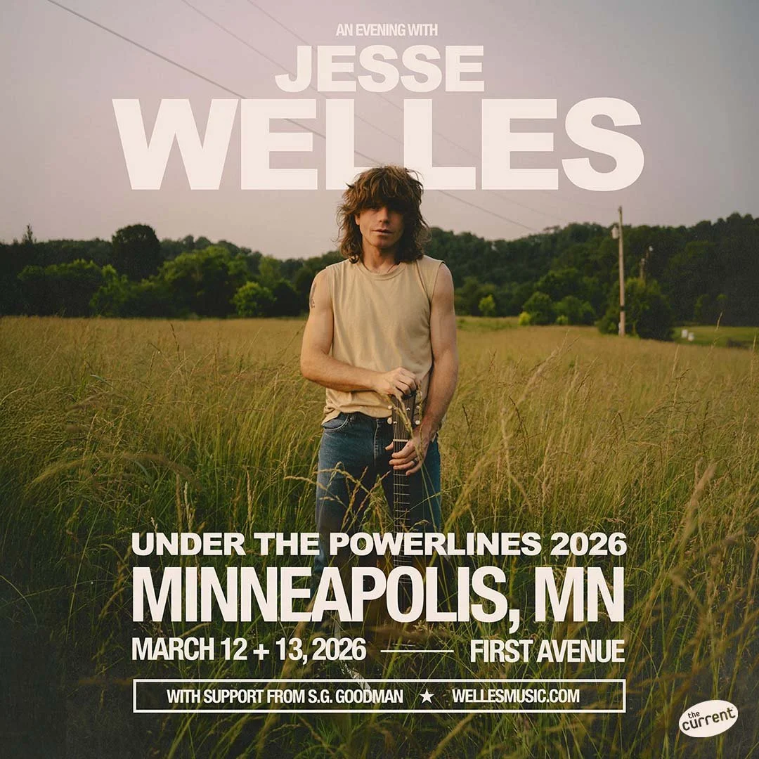 Jesse Welles Returns to First Avenue for a Two Night Run, March 12th and 13th