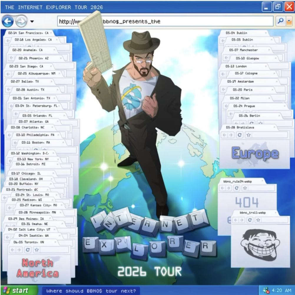 Bbno$ Internet Explorer Tour Coming to the Armory 3/28
